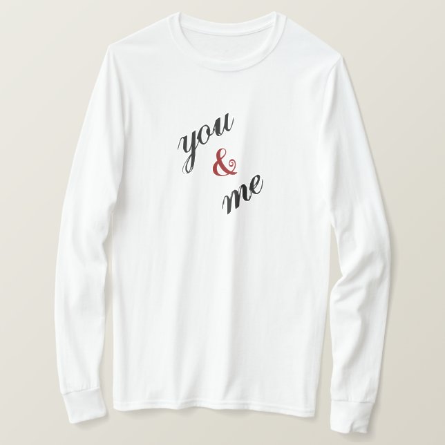 Camiseta Tú y Yo (Anverso del diseño)