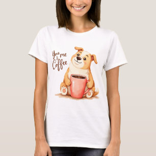 Camiseta Tú y yo Café - Corgi Lindo y Bebida Acogedora