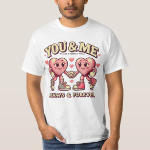 Camiseta Tú y yo coincidimos perfectamente con las tarjetas