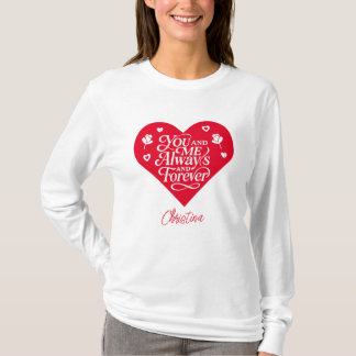 Camiseta Tú y Yo Siempre y Por Siempre Parejas San Valentín