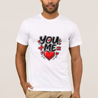 Camiseta Tú + Yo = Amor Pareja a juego en San Valentín