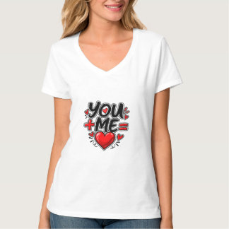 Camiseta Tú + Yo = Amor Pareja a juego en San Valentín