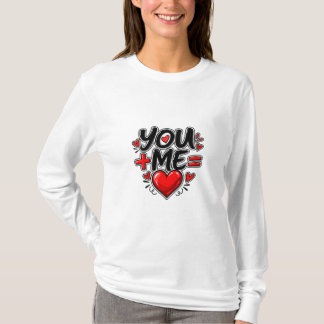 Camiseta Tú + Yo = Amor Pareja a juego en San Valentín
