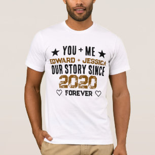 Camiseta Tú + Yo Nuestra Historia de Amor Relación Editable