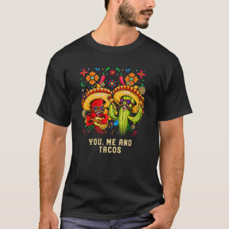 Camiseta Tú Yo y Tacos Taco Mexicano México Comida Mexicana