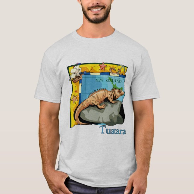 Camiseta Tuatara de Nueva Zelanda (Anverso)