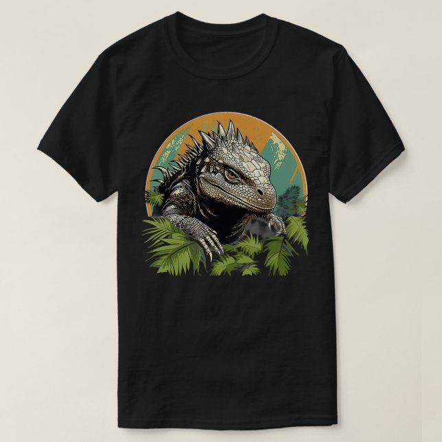 Camiseta Tuatara estilo retro (Diseño del anverso)