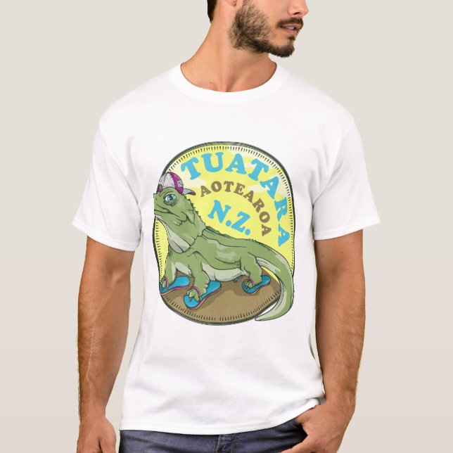 Camiseta Tuatara Nueva Zelanda (Anverso)