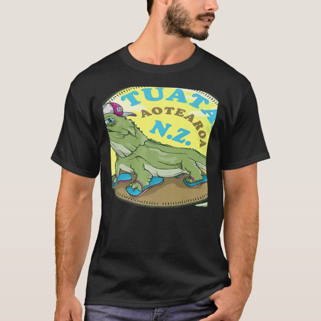 Camiseta Tuatara Nueva Zelanda (Anverso)