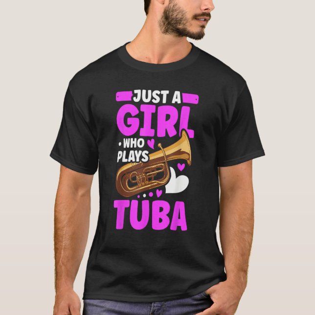 Camiseta Tuba Girl Tuba Player (Anverso)