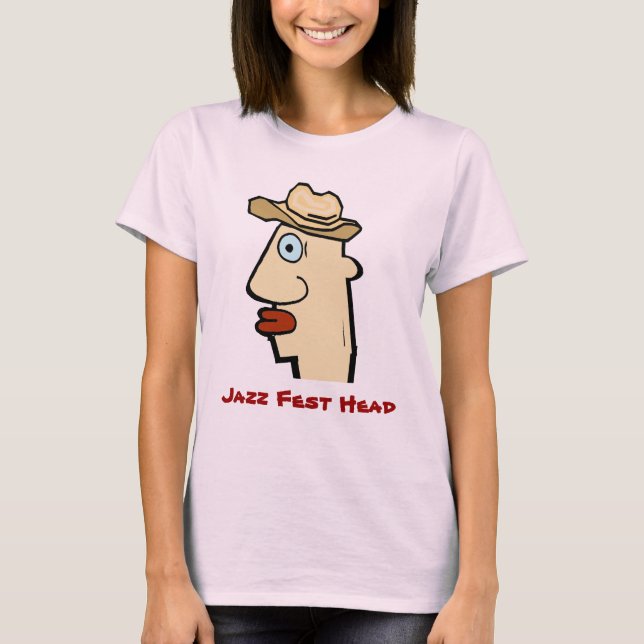 Camiseta Tuba Head Outback, Jazz Fest Head (Anverso)