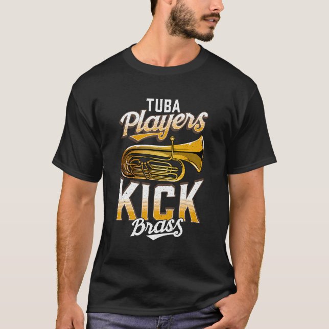 Camiseta Tuba Jugadores Kick Brass Funny Tuba (Anverso)