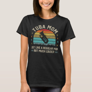 Camiseta Tuba Mom Mother Tuba Player Brass Music Marching B