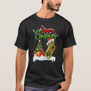 Camiseta Tuba Music Xmas Decoraciones Navidades de Santa Tu