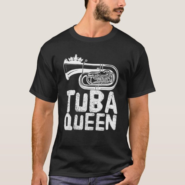 Camiseta Tuba Queen   Tuba Player (Anverso)