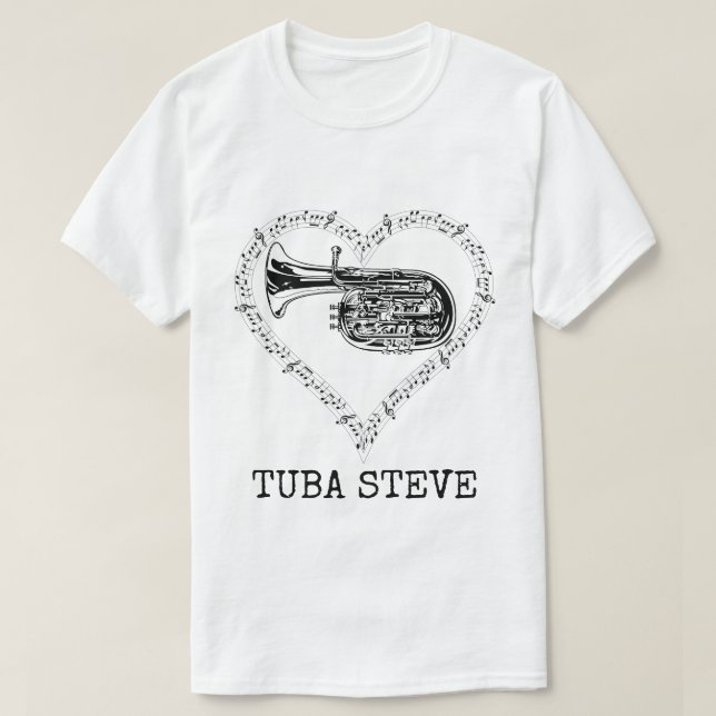 Camiseta Tuba Steve (Diseño del anverso)