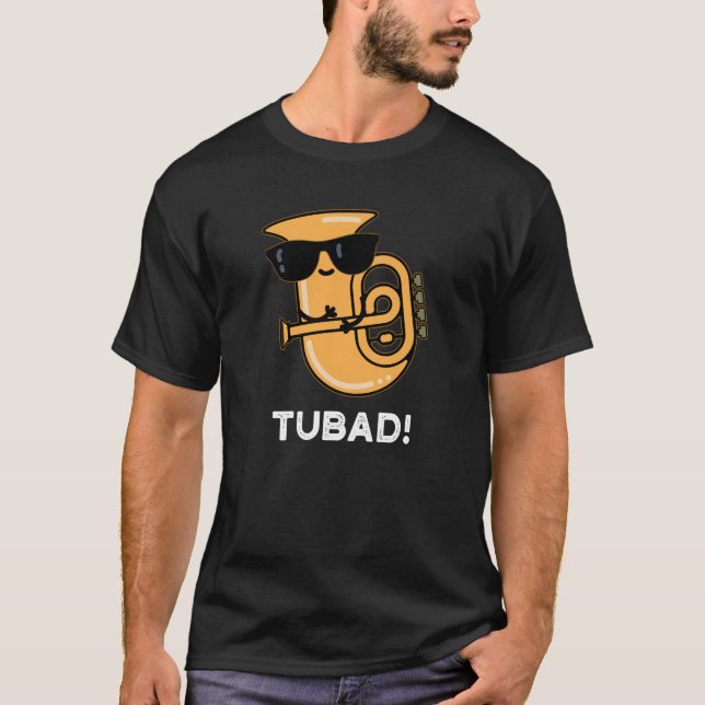 Camiseta Tubad Música divertida Tuba Pun Dark BG (Anverso)