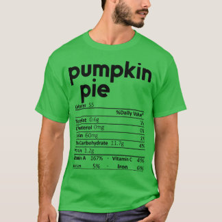 Camiseta Tubería de calabaza Nutrición Hechos Graciosos Día