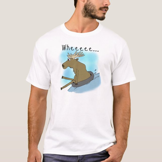 Camiseta Tubería de la nieve de los alces (Anverso)