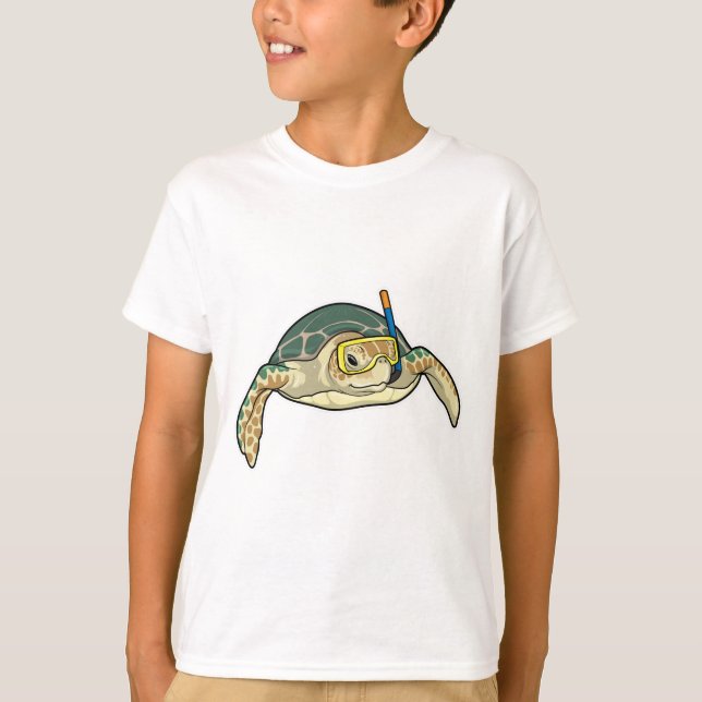 Camiseta Tubo Buceador de Tortuga (Anverso)