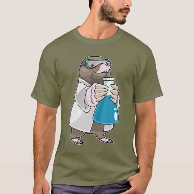 Camiseta Tubo de prueba de Mole Scientist (Anverso)