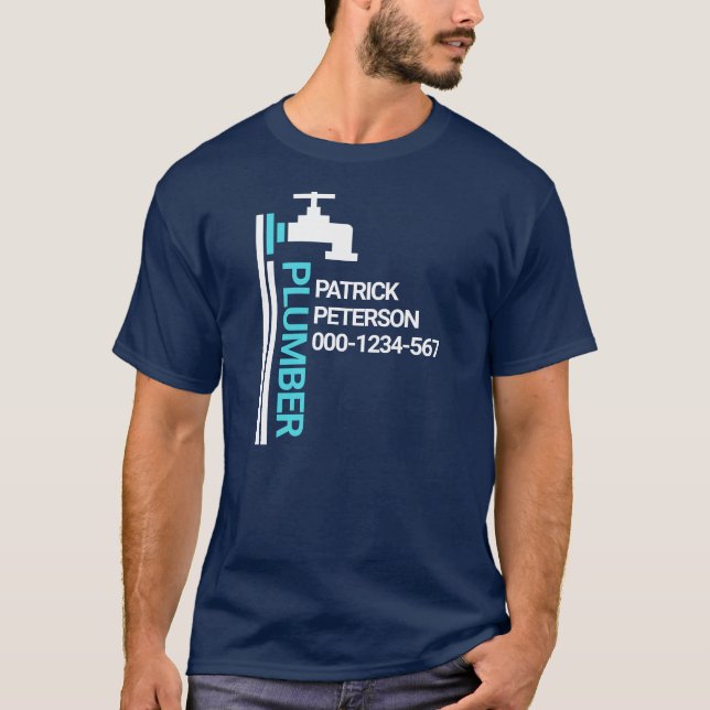 Camiseta Tubo de tubería de grifo (Anverso)