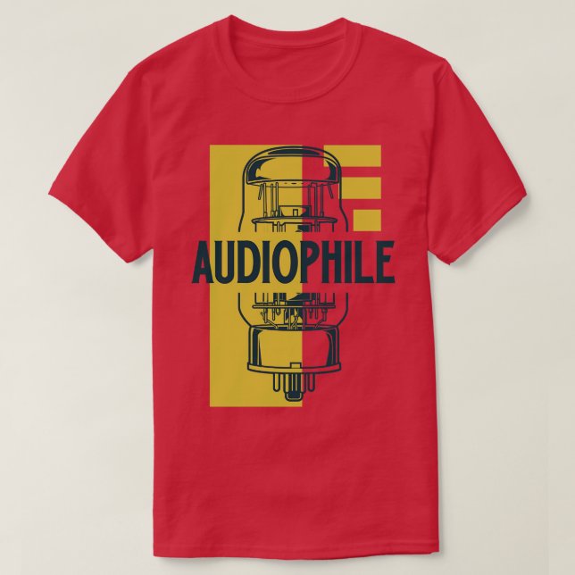 Camiseta Tubo de vacío de audio (Diseño del anverso)