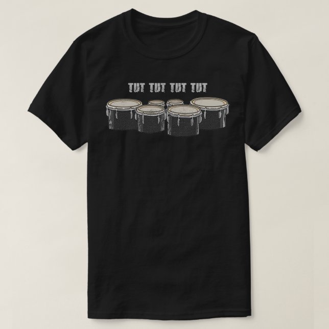 Camiseta Tubo del tubo del tambor (Tenor de la línea del ta (Diseño del anverso)