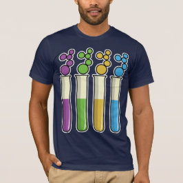 Camiseta Tubos de ensayo científicos