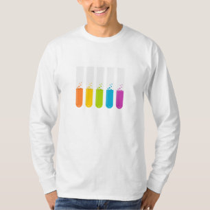 Camiseta Tubos de ensayo de la ciencia de la química