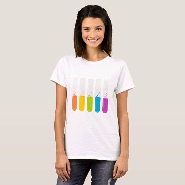Camiseta Tubos de prueba (Anverso completo)