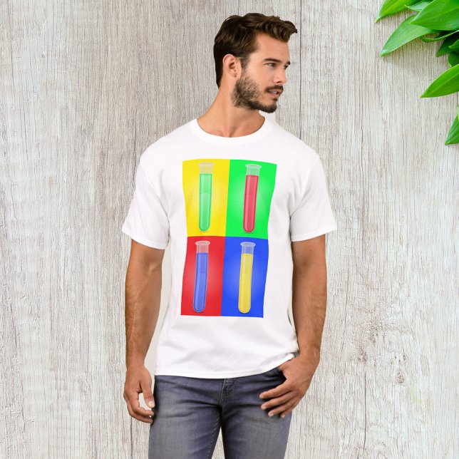 Camiseta Tubos de prueba coloridos (Subido por el creador)