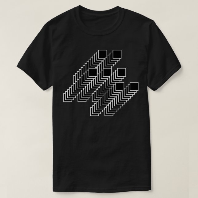 Camiseta tubos geométricos (Diseño del anverso)