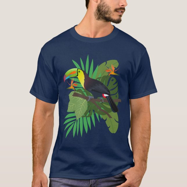 Camiseta Tucán con hojas (Anverso)