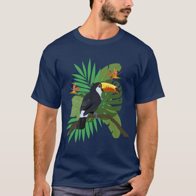Camiseta Tucán con hojas (Anverso)