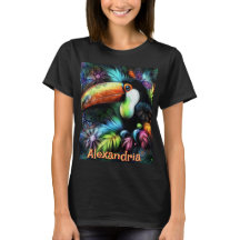 Tucán Pájaro Abstracto Caprichoso Personalizado