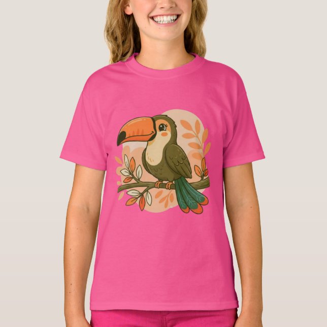 Camiseta Tucán Pastel Caprichoso (Anverso)