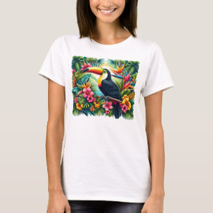 Camiseta Tucán tropical/de selva