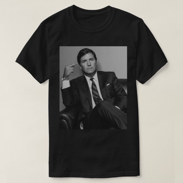 Camiseta Tucker Carlson Middle Finger Classic T-Shirt (Diseño del anverso)