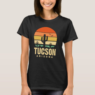 Camiseta Tucson Arizona AZ Cactus Desert Souvenir Re Sunset