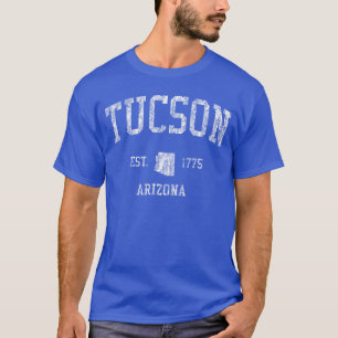 Camiseta Tucson Arizona AZ Diseño Deportivo Vintage Retroee