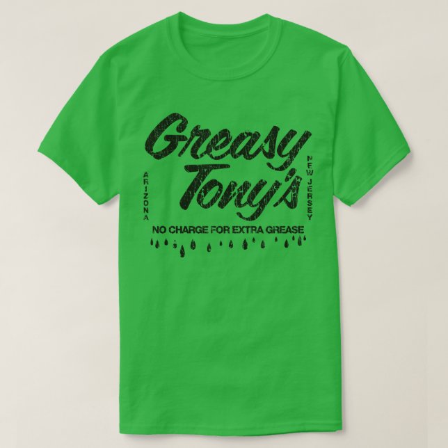 Camiseta Tucson Greasy Tonys 1978 (Diseño del anverso)