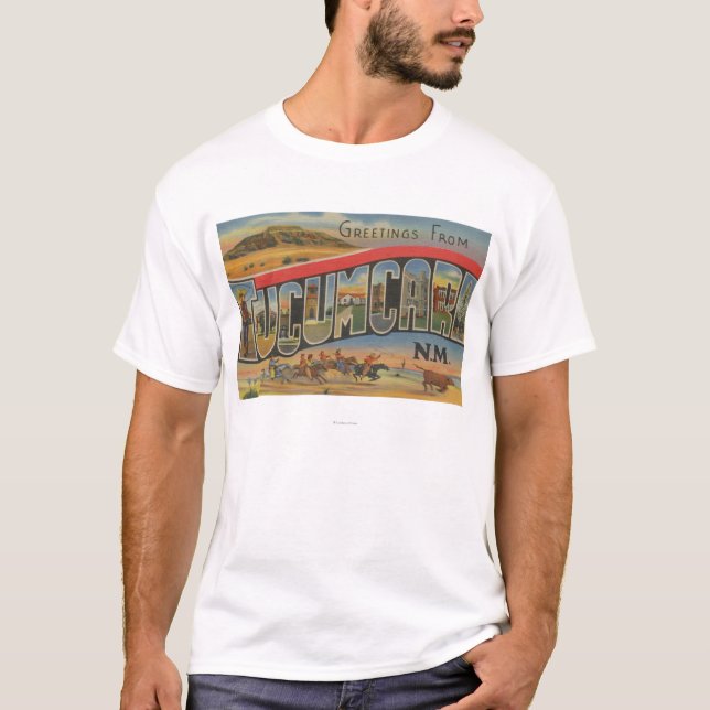 Camiseta Tucumcari, New México - escenas grandes de la (Anverso)