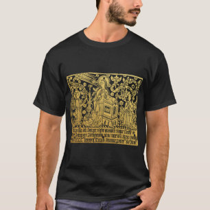 Camiseta Tudor Brass Rubbing Anunciación Mary Angel