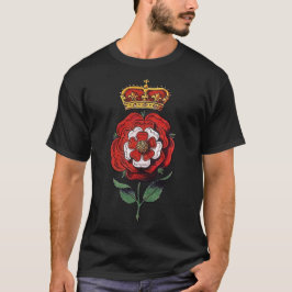 Camiseta Tudor coronado Rosa rojo y blanco