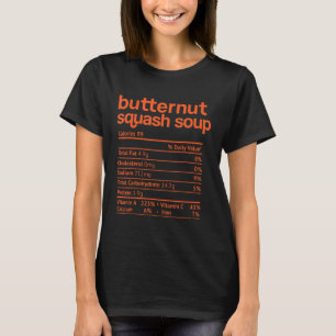 Camiseta Tuerca Squash Sopa Nutrición Hecho Acción de Graci