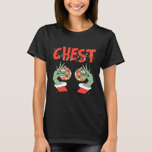 Camiseta Tuercas de pecho coincidiendo con castañas Navidad