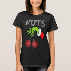 Camiseta Tuercas de pecho coincidiendo con castañas Navidad