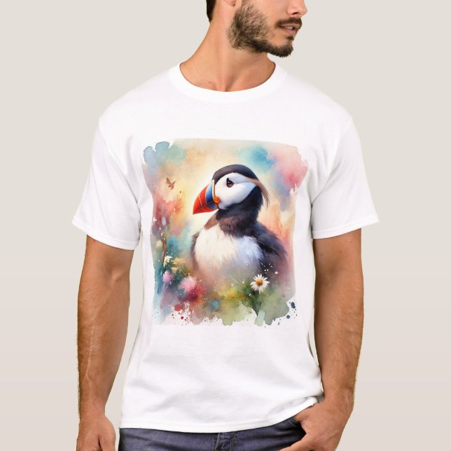 Camiseta Tufted Puffin 190724AREF125 - Watercolor (Anverso)
