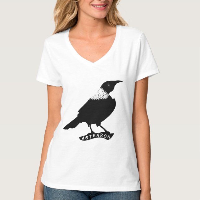 Camiseta Tui | Pájaro nativo de Nueva Zelanda (Anverso)